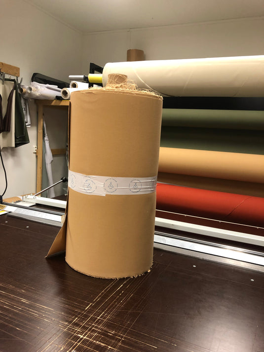 Textil/tygrulle - 50/50 bomull/polyester - beige